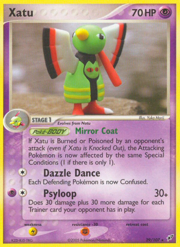 Xatu – Deoxys 29/107 Pokémon card