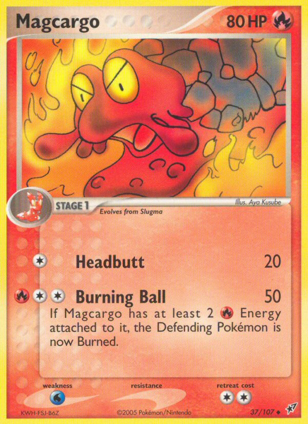 Magcargo – Deoxys 37/107 Pokémon card