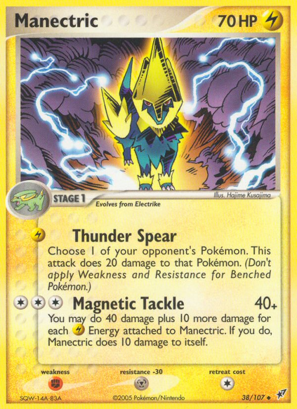 Manectric – Deoxys 38/107 Pokémon card