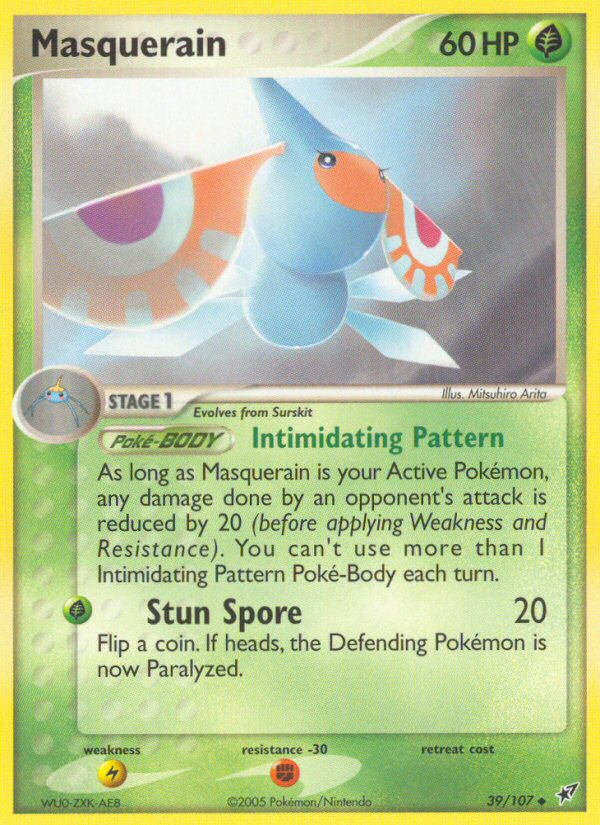 Masquerain – Deoxys 39/107 Pokémon card