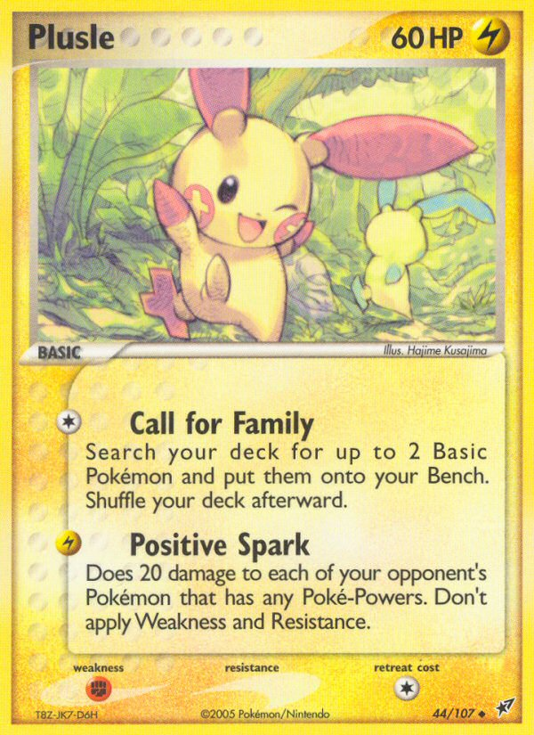Plusle – Deoxys 44/107 Pokémon card