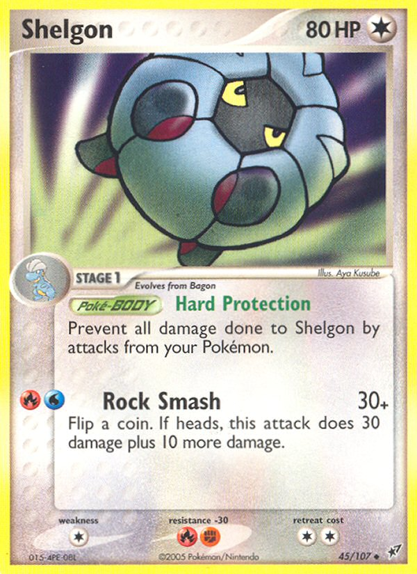 Shelgon – Deoxys 45/107 Pokémon card