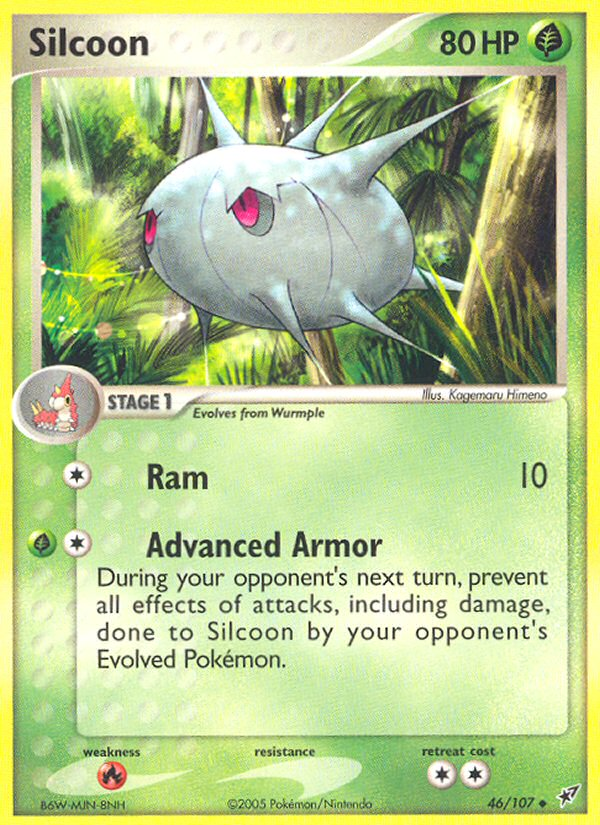 Silcoon – Deoxys 46/107 Pokémon card