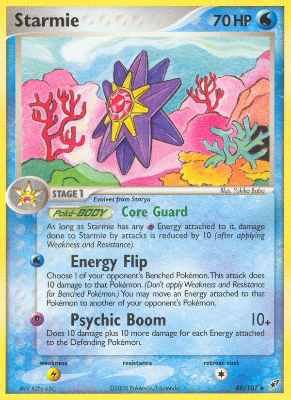Starmie – Deoxys 48/107 Pokémon card