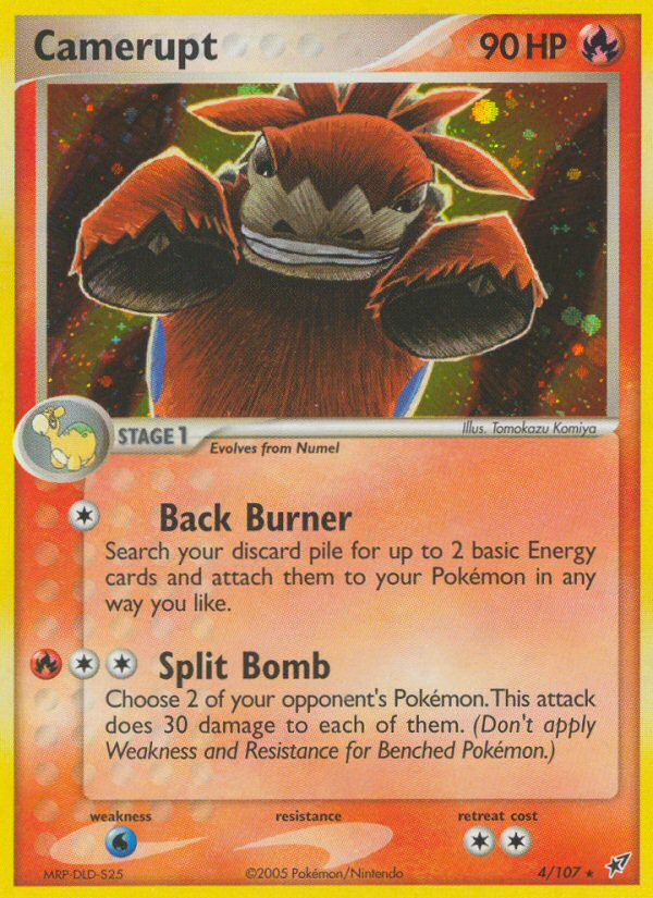 Camerupt – Deoxys 4/107 Pokémon card