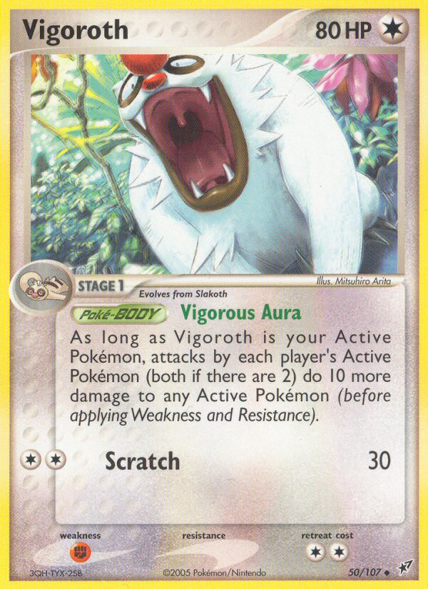 Vigoroth – Deoxys 50/107 Pokémon card