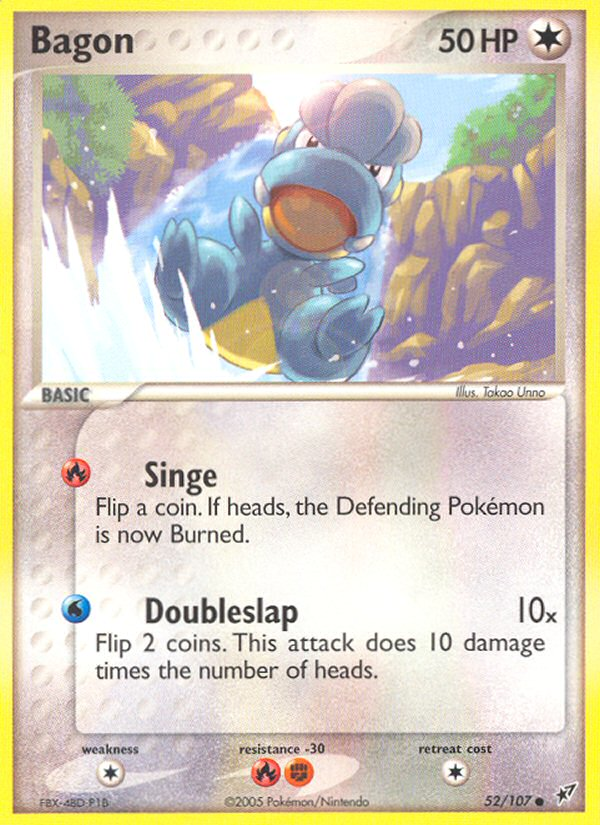 Bagon – Deoxys 52/107 Pokémon card
