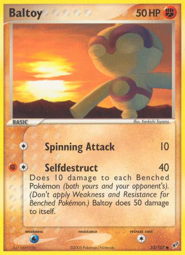 Baltoy – Deoxys 53/107 Pokémon card