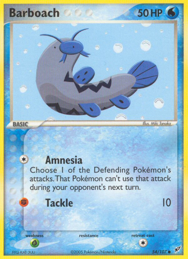 Barboach – Deoxys 54/107 Pokémon card