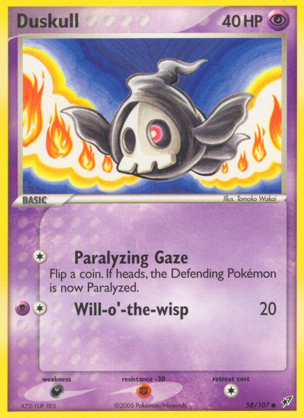 Duskull – Deoxys 58/107 Pokémon card