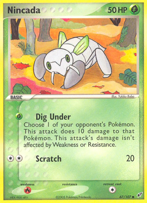 Nincada – Deoxys 67/107 Pokémon card