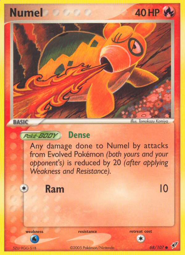 Numel – Deoxys 68/107 Pokémon card