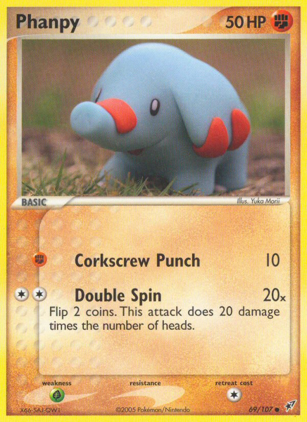 Phanpy – Deoxys 69/107 Pokémon card
