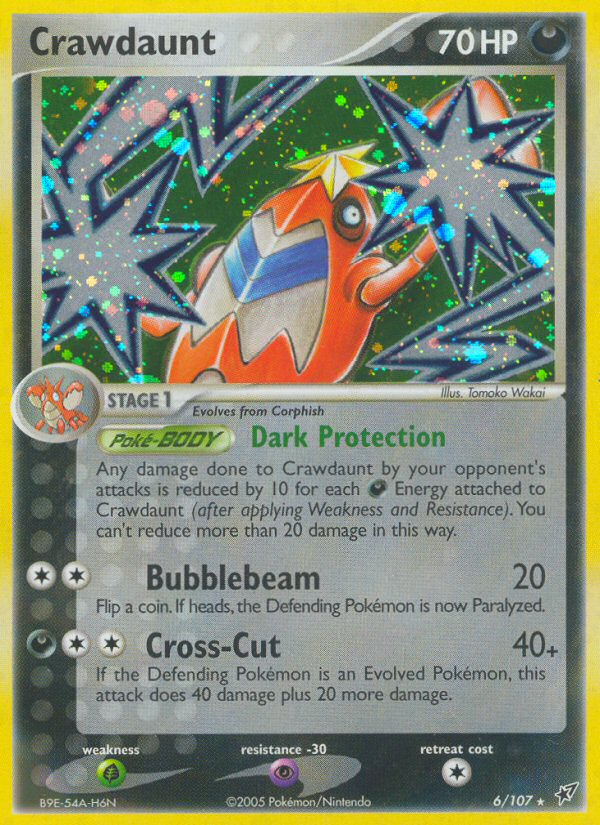 Crawdaunt – Deoxys 6/107 Pokémon card