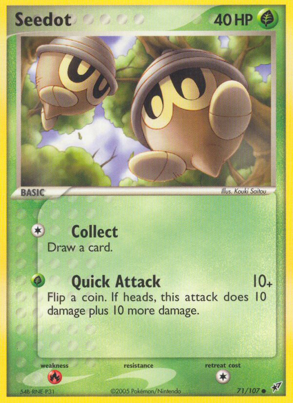 Seedot – Deoxys 71/107 Pokémon card