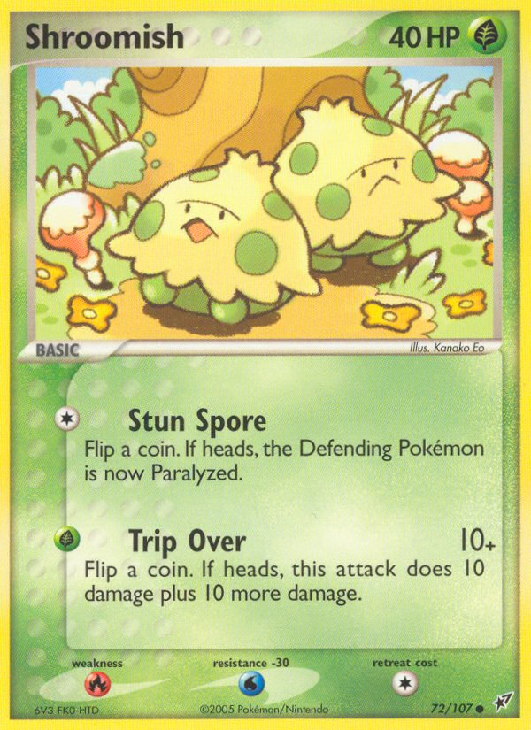Shroomish – Deoxys 72/107 Pokémon card