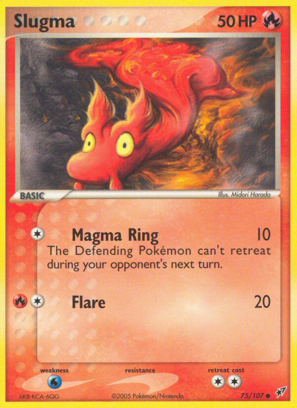 Slugma – Deoxys 75/107 Pokémon card