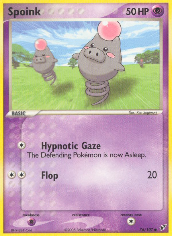 Spoink – Deoxys 76/107 Pokémon card