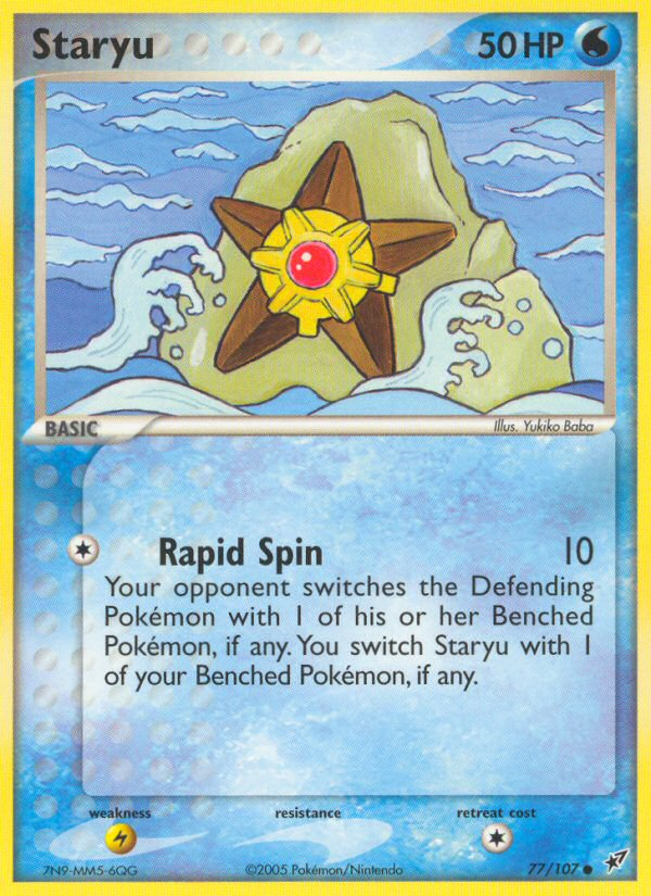 Staryu – Deoxys 77/107 Pokémon card