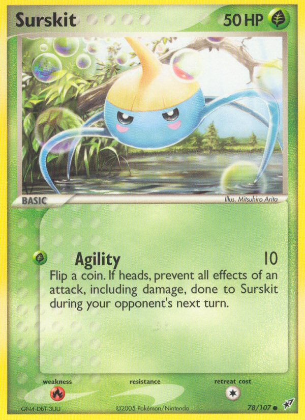 Surskit – Deoxys 78/107 Pokémon card