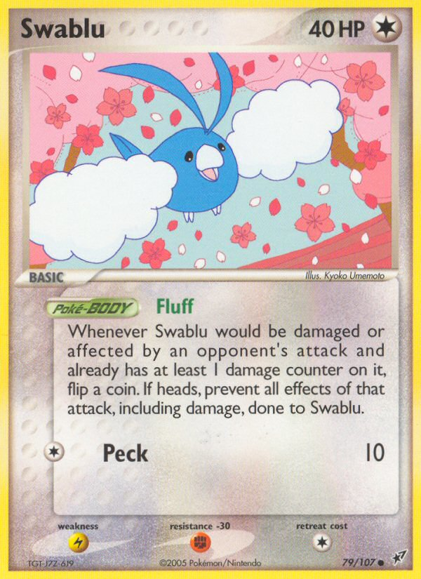 Swablu – Deoxys 79/107 Pokémon card