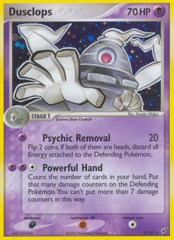 Dusclops – Deoxys 7/107 Pokémon card