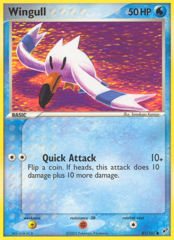 Wingull – Deoxys 81/107 Pokémon card