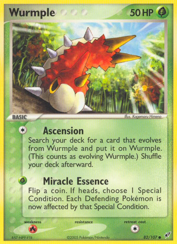 Wurmple – Deoxys 82/107 Pokémon card