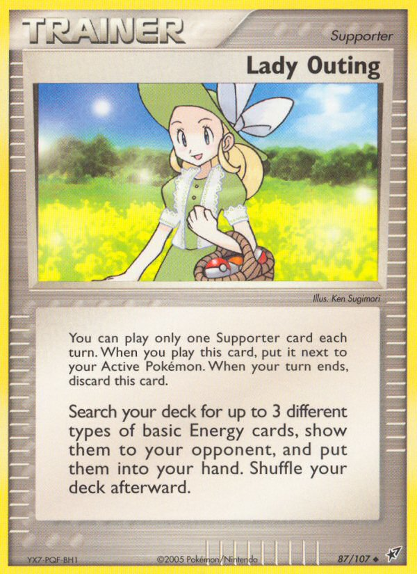 Lady Outing – Deoxys 87/107 Pokémon card
