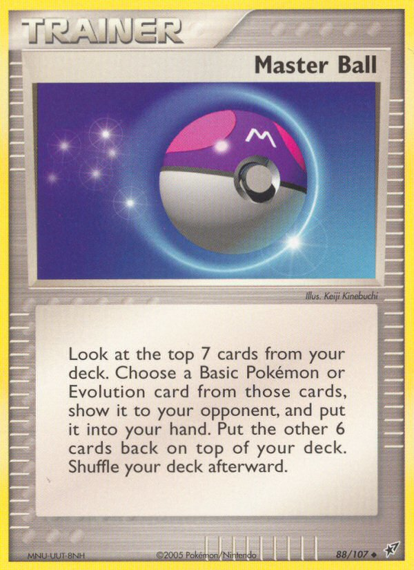 Master Ball – Deoxys 88/107 Pokémon card