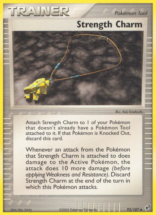 Strength Charm – Deoxys 92/107 Pokémon card