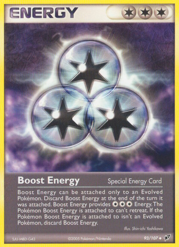 Boost Energy – Deoxys 93/107 Pokémon card