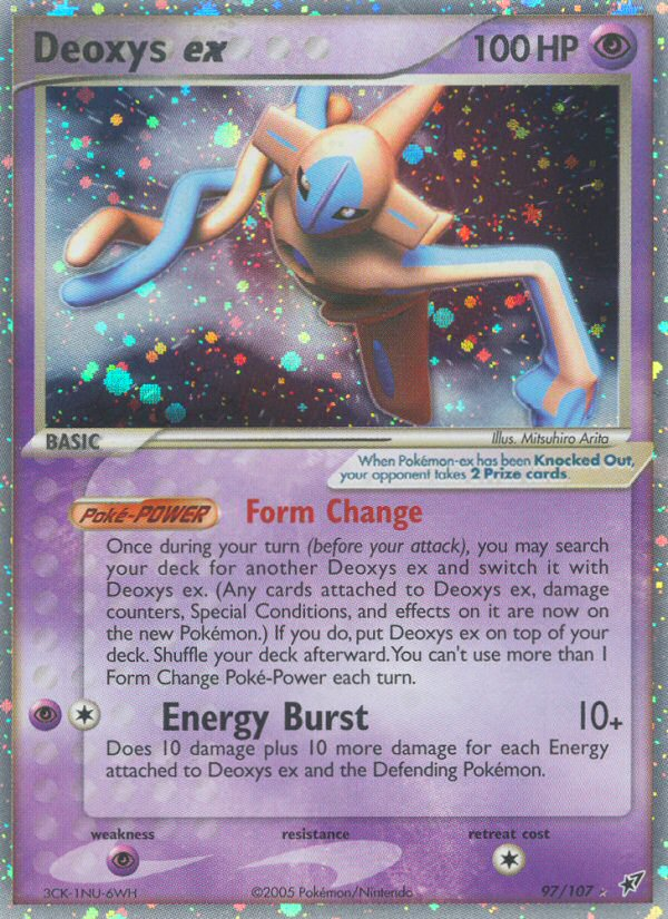 Deoxys ex – Deoxys 97/107 Pokémon card