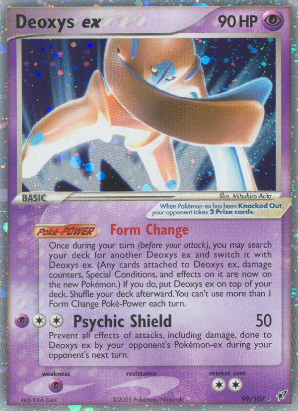 Deoxys ex – Deoxys 99/107 Pokémon card