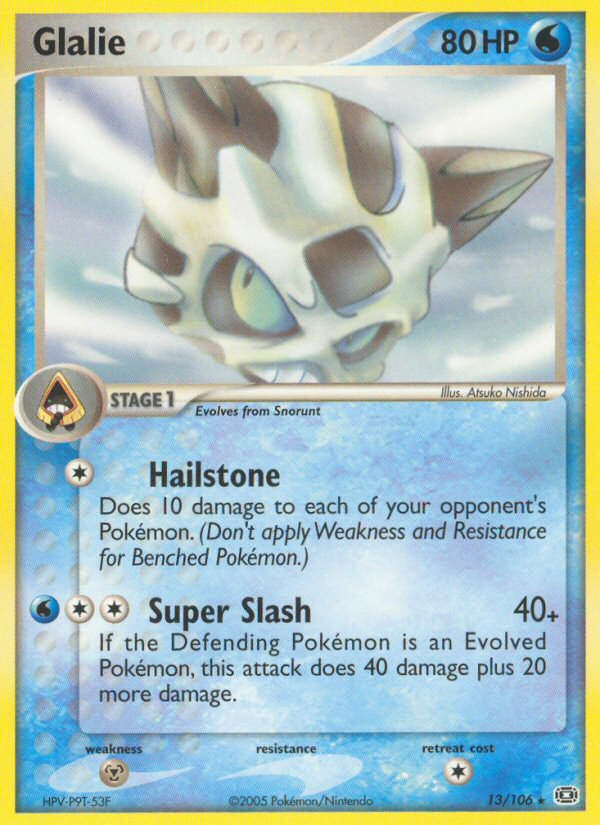 Glalie – Emerald 13/106 Pokémon card