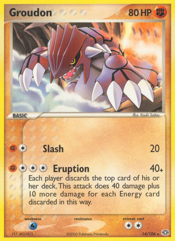 Groudon – Emerald 14/106 Pokémon card