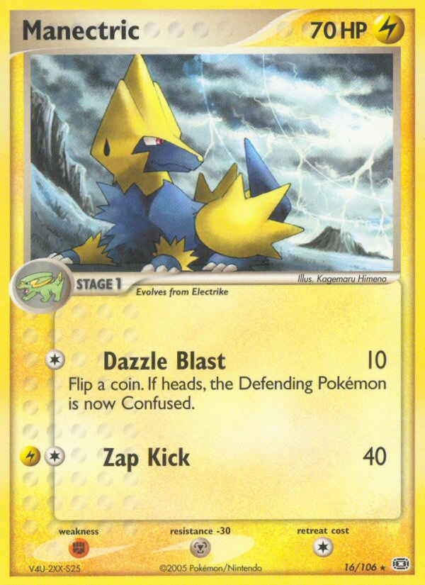Manectric – Emerald 16/106 Pokémon card