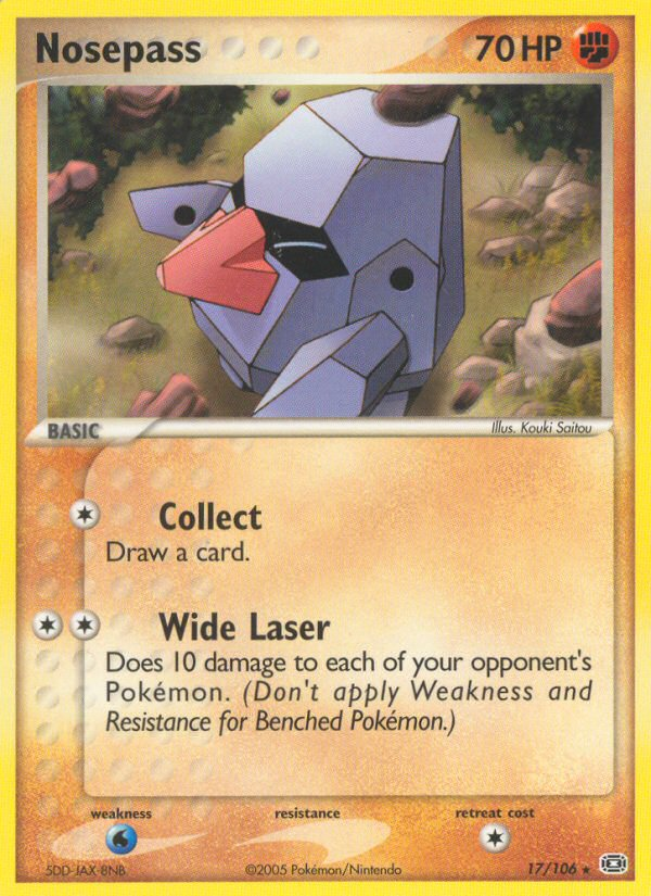 Nosepass – Emerald 17/106 Pokémon card