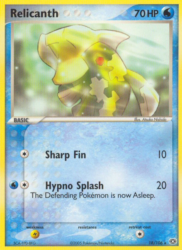 Relicanth – Emerald 18/106 Pokémon card
