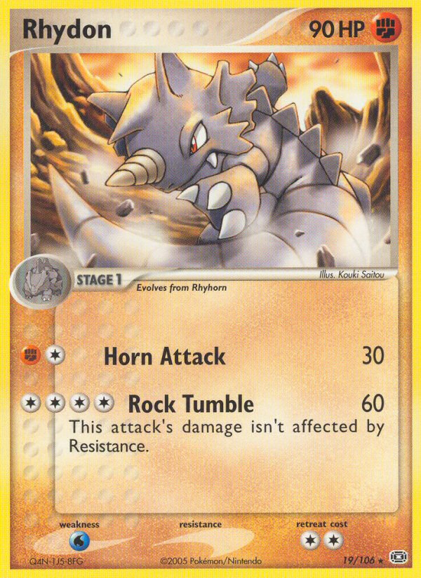 Rhydon – Emerald 19/106 Pokémon card