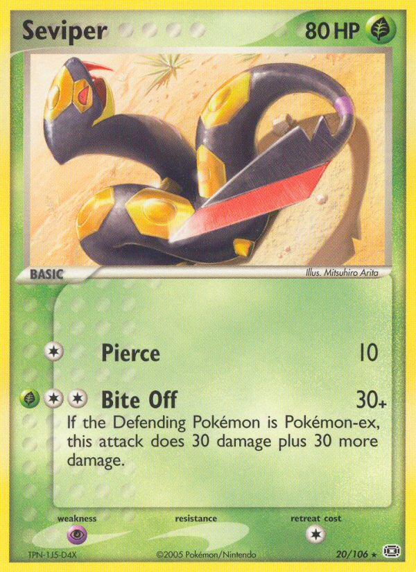 Seviper – Emerald 20/106 Pokémon card