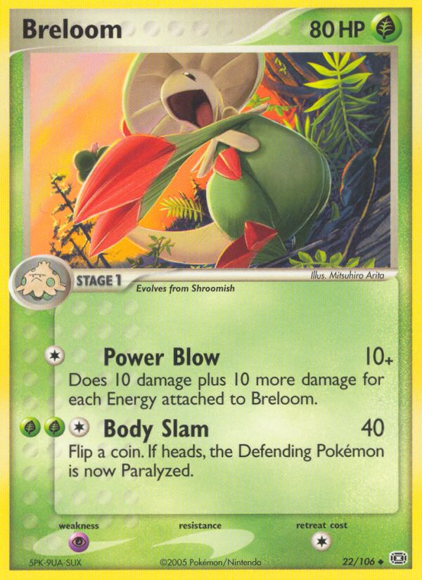 Breloom – Emerald 22/106 Pokémon card