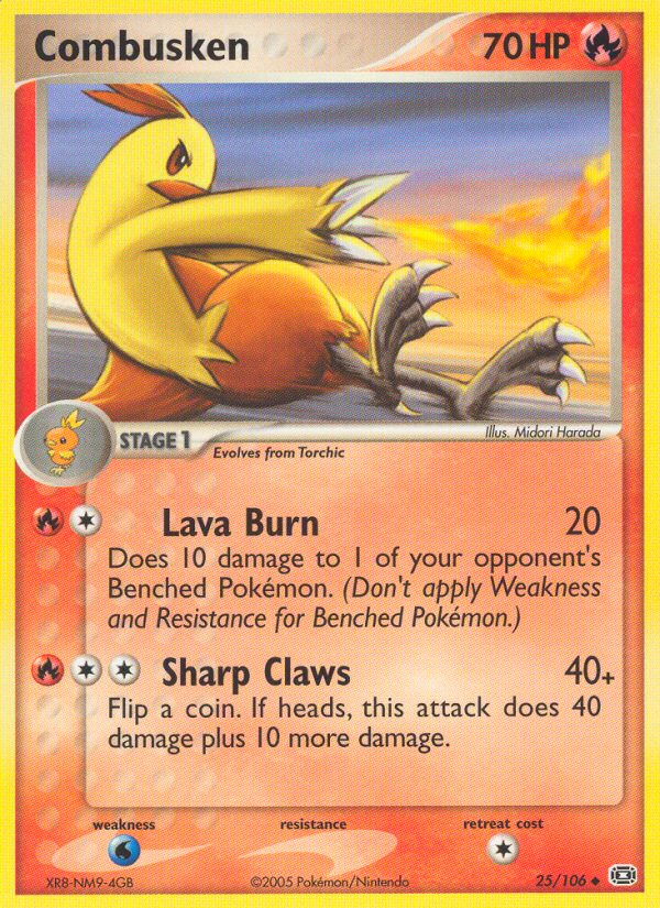 Combusken – Emerald 25/106 Pokémon card