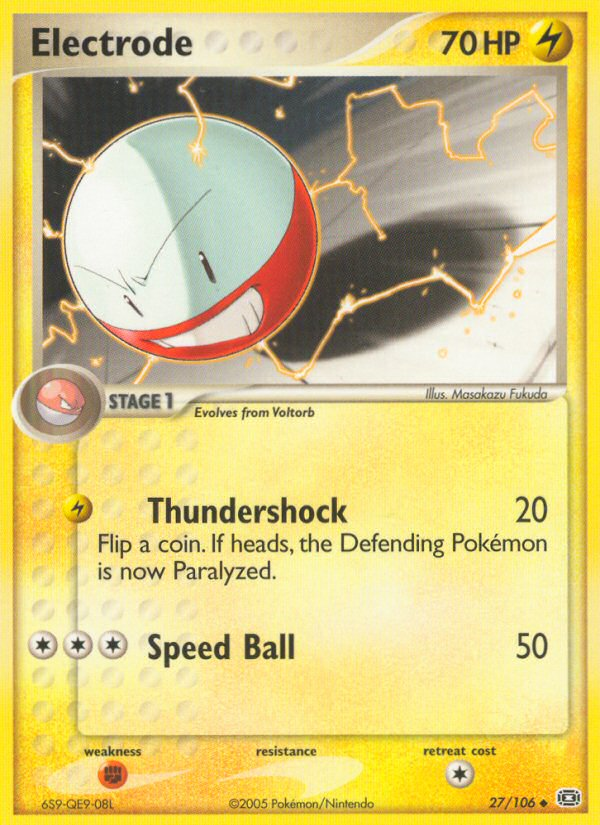 Electrode – Emerald 27/106 Pokémon card