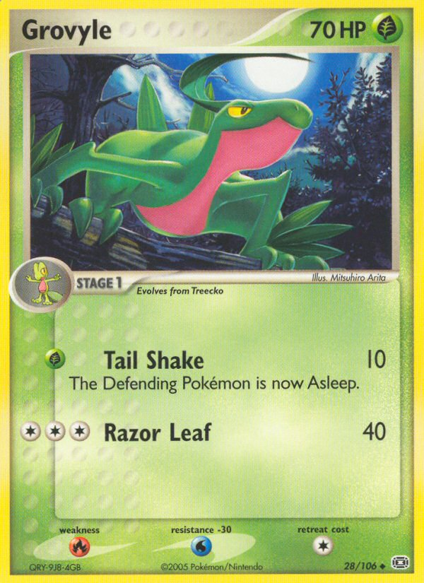 Grovyle – Emerald 28/106 Pokémon card