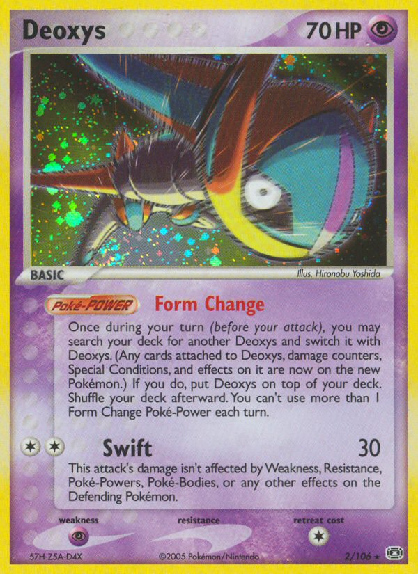 Deoxys – Emerald 2/106 Pokémon card