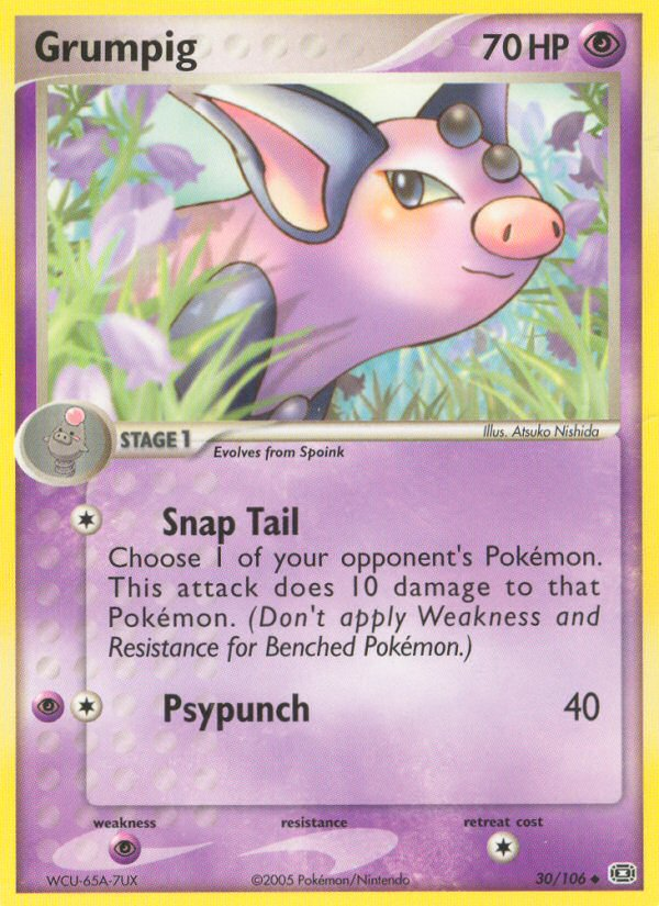 Grumpig – Emerald 30/106 Pokémon card