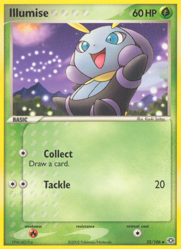 Illumise – Emerald 32/106 Pokémon card