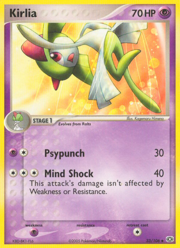 Kirlia – Emerald 33/106 Pokémon card