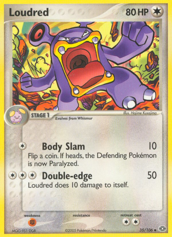 Loudred – Emerald 35/106 Pokémon card